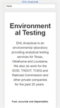 Mobile Screenshot of dhlanalytical.com